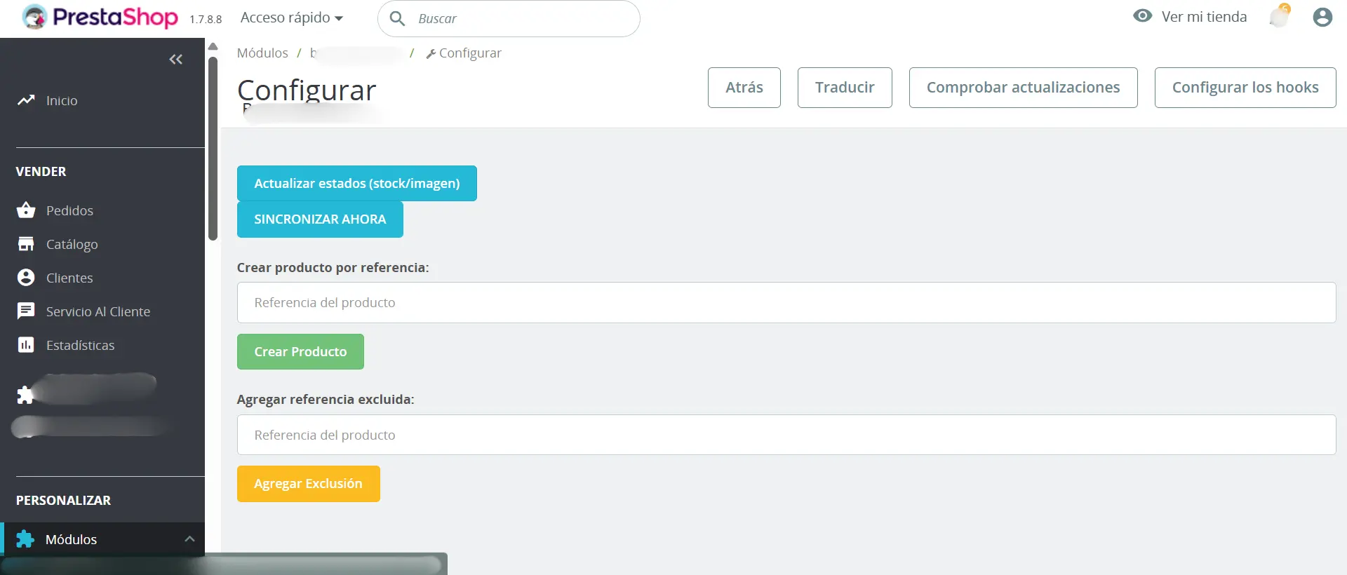 Modulo Sincronizacion PrestaShop - ERP